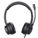 Trust HS-260 Auriculares Alámbrico de Oficina/Centro de llamadas USB-ENC para PC Negro