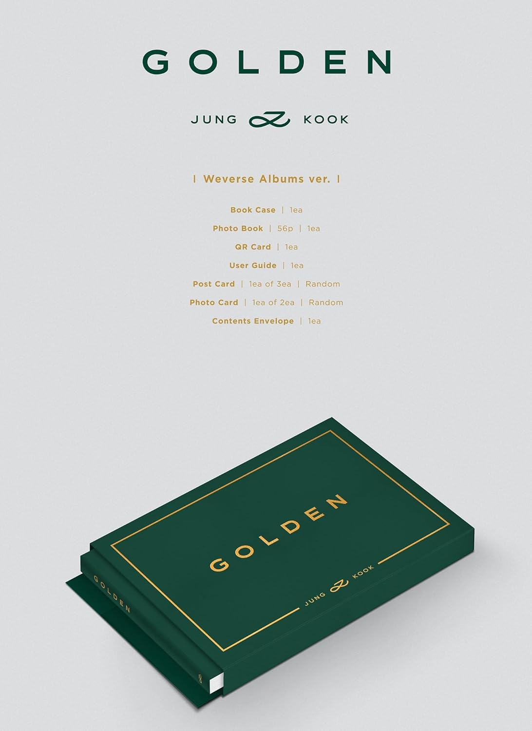 JUNG KOOK 'GOLDEN (Weverse Albums ver.)'(韓国盤）