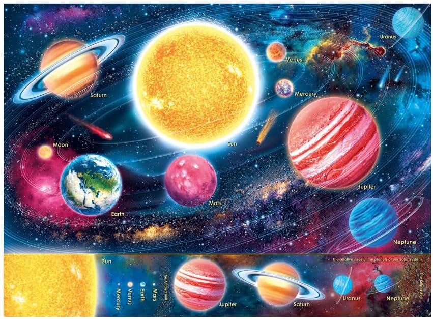 Ravensburger 300 Pieces XXL Puzzle for Kids - Unser Sonnensystem - The Solar System - Ages 9+