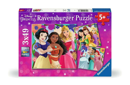Ravensburger Disney Princess Jigsaw Puzzles for Kids Age 5 Years Up - 3x 49 Pieces - 2024 Edition
