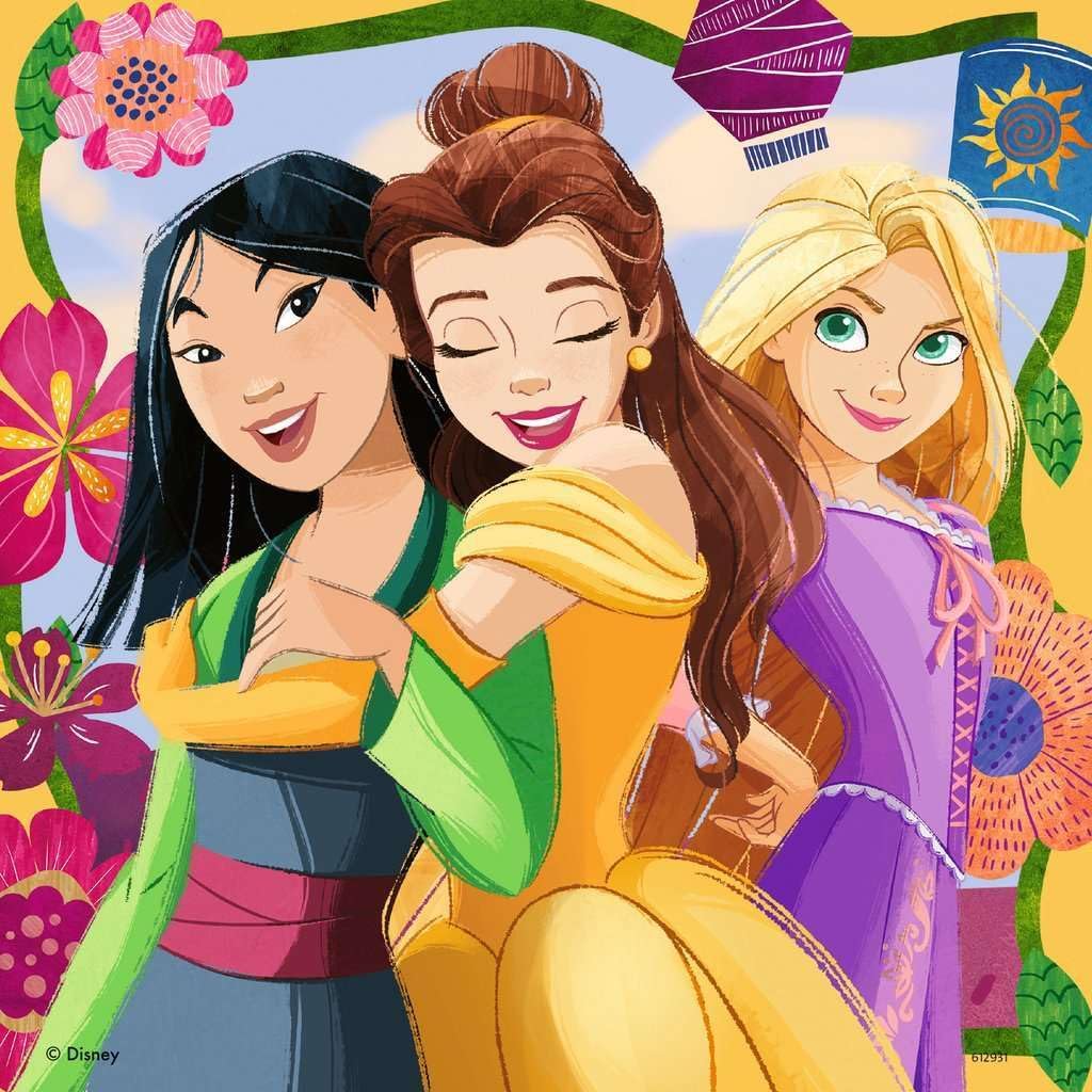Ravensburger Disney Princess Jigsaw Puzzles for Kids Age 5 Years Up - 3x 49 Pieces - 2024 Edition