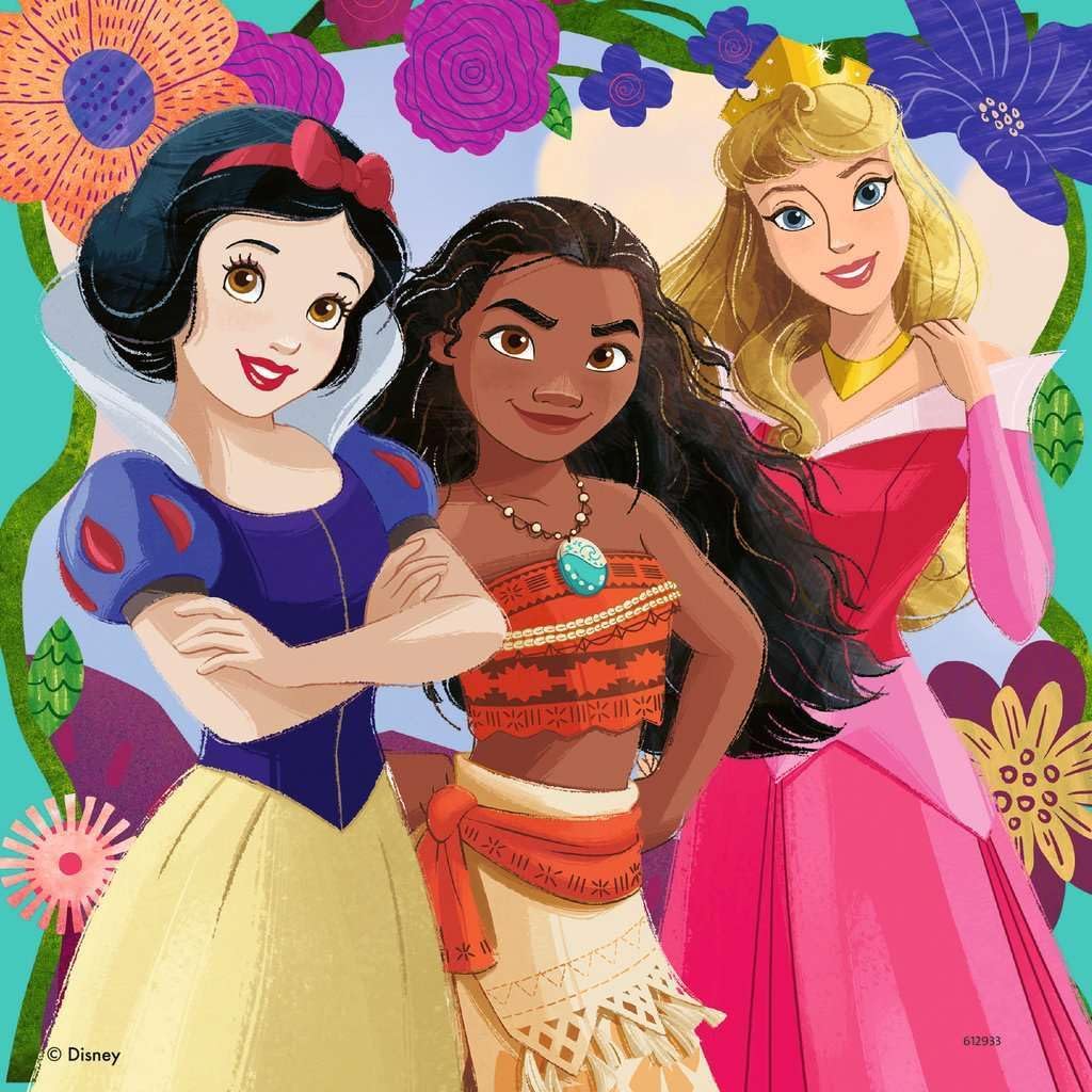 Ravensburger Disney Princess Jigsaw Puzzles for Kids Age 5 Years Up - 3x 49 Pieces - 2024 Edition