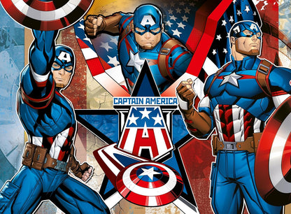 Ravensburger Marvel Hero Captain America 100 Piece Jigsaw Puzzle for Kids Age 6 Years Up - Presents & Gifts for Boys
