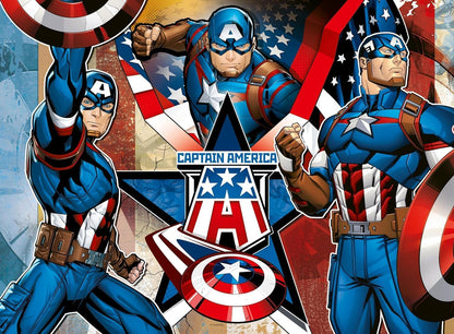 Ravensburger Marvel Hero Captain America 100 Piece Jigsaw Puzzle for Kids Age 6 Years Up - Presents & Gifts for Boys