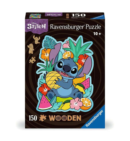 Ravensburger Disney Stitch Shaped 150 Piece Wooden Puzzles for Adults and Kids Age 10 Years Up - Lilo