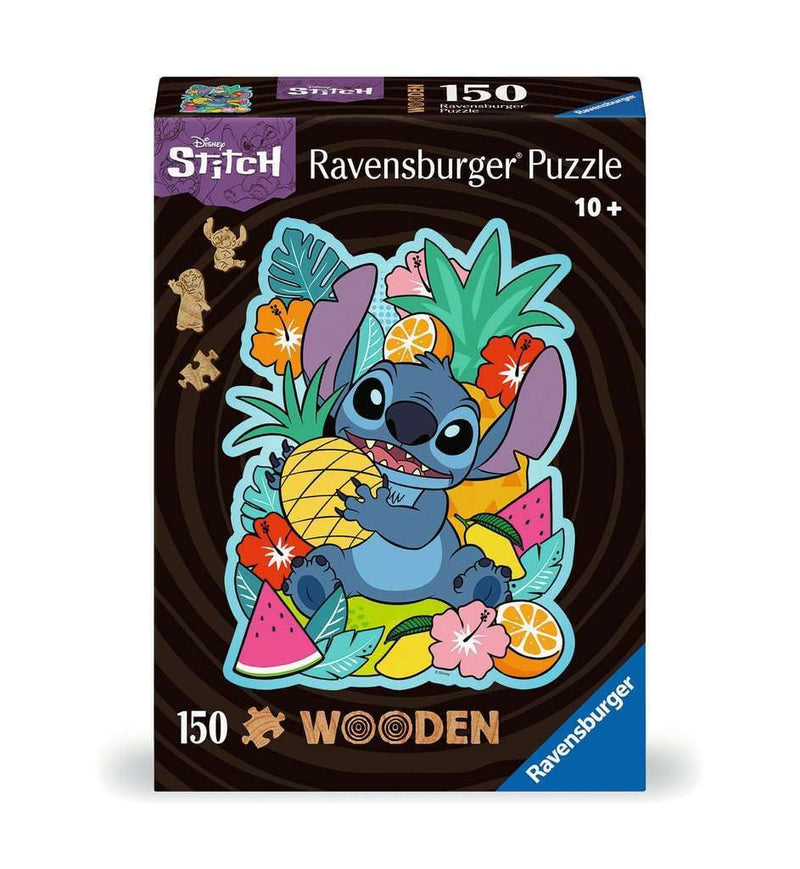 Ravensburger Disney Stitch Shaped 150 Piece Wooden Puzzles for Adults and Kids Age 10 Years Up - Lilo