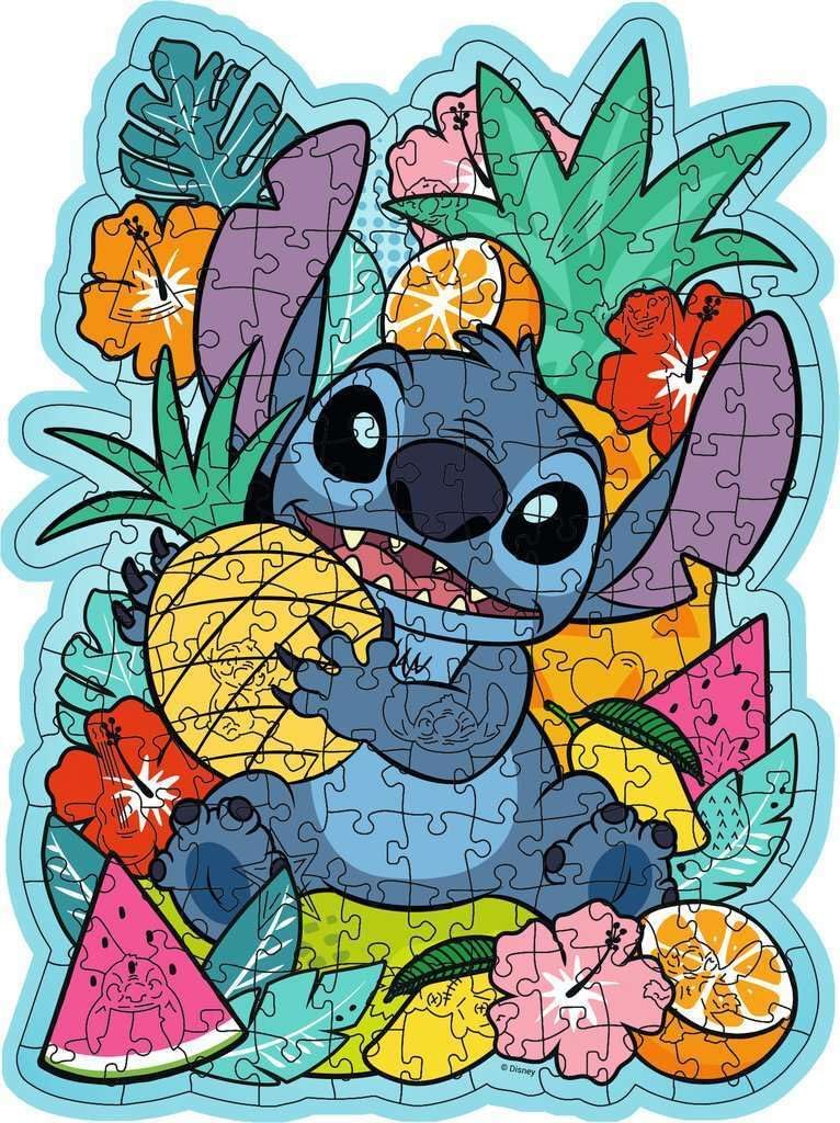 Ravensburger Disney Stitch Shaped 150 Piece Wooden Puzzles for Adults and Kids Age 10 Years Up - Lilo