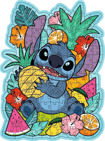 Ravensburger Disney Stitch Shaped 150 Piece Wooden Puzzles for Adults and Kids Age 10 Years Up - Lilo