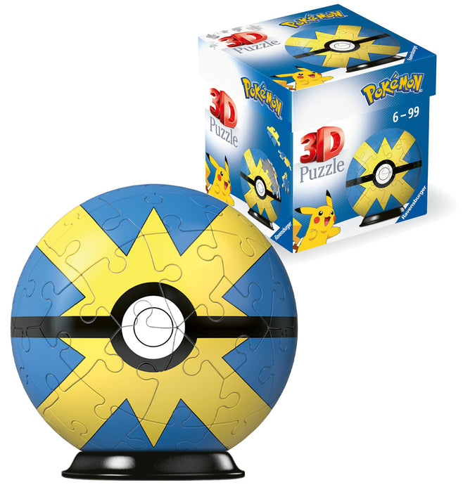 Ravensburger Pokemon Pokeball Quick Ball 3D Jigsaw Puzzle for Adults and Kids Age 6 Years Up - 54 Pieces - No Glue Required
