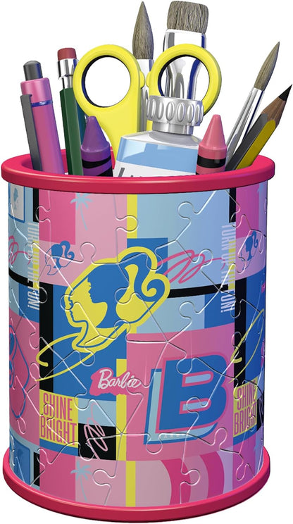 Ravensburger Barbie Stationery Pencil Holder 3D Jigsaw Puzzle for Adults and Kids Age 6 Years Up - 54 Pieces - No Glue Required