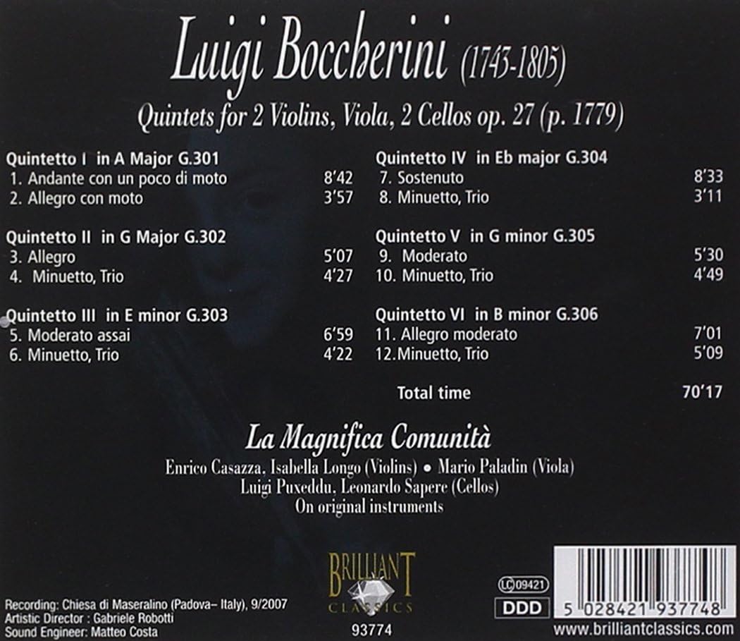 Boccherini: String Quintets - Volume 7