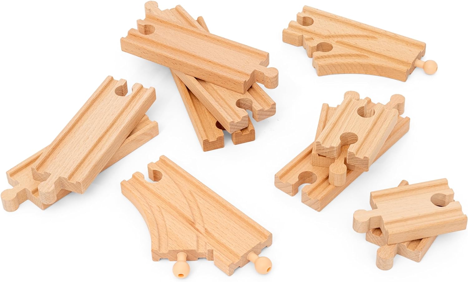BRIO World Starter Wooden Railway Train Track Pack for Kids Age 3 Years Up - Accessories & Add Ons