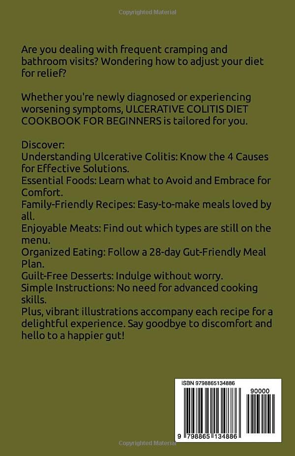 Ulcerative Colitis Diet Cookbook for Beginners