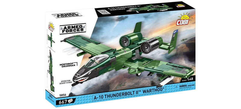 COBI 5856 Armed Forces A10 Thunderbolt II Warthog 1:48 Brick Model 650pcs