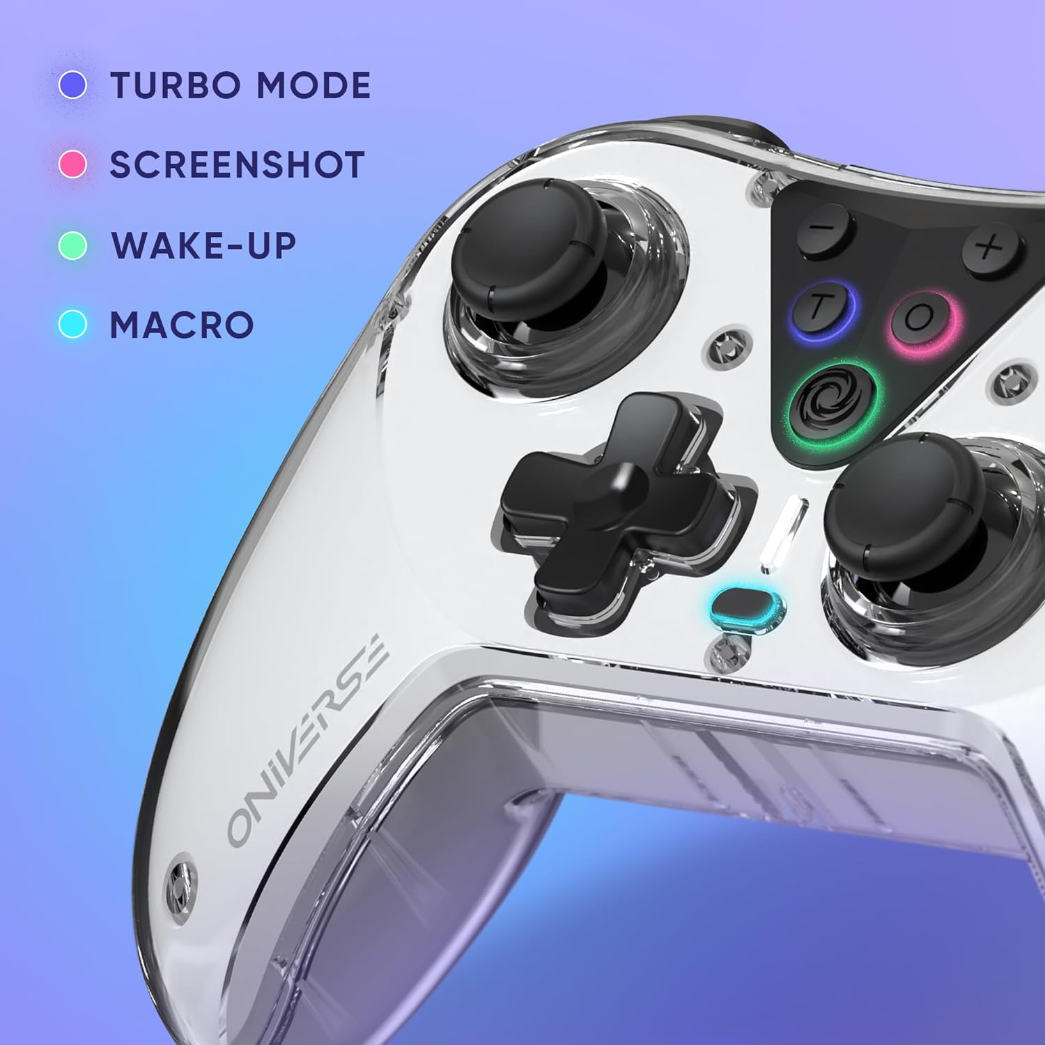 Nintendo Switch Oniverse Astralite Controller Wireless Smoked White Inkl. Charging Station