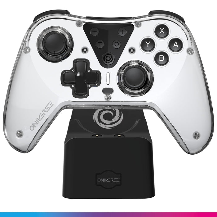 Nintendo Switch Oniverse Astralite Controller Wireless Smoked White Inkl. Charging Station