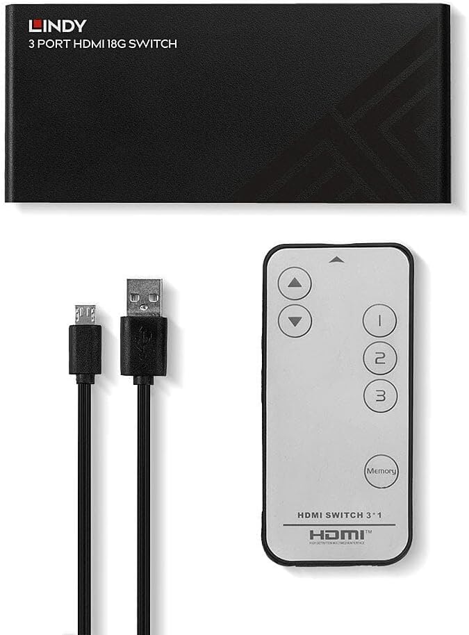 LINDY 3 Port HDMI 18G Switch