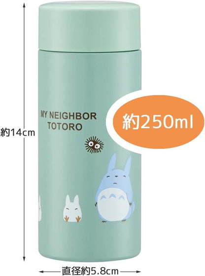 Skater STYL2-A My Neighbor Totoro Studio Ghibli Mug Bottle, 251.4 ml (250 ml), Ultra Lightweight Stainless Steel Water Bottle 軽量250ml