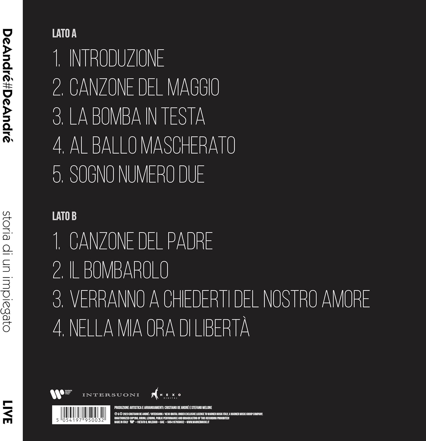 Deandré#deandré Storia Di Un Impiegato