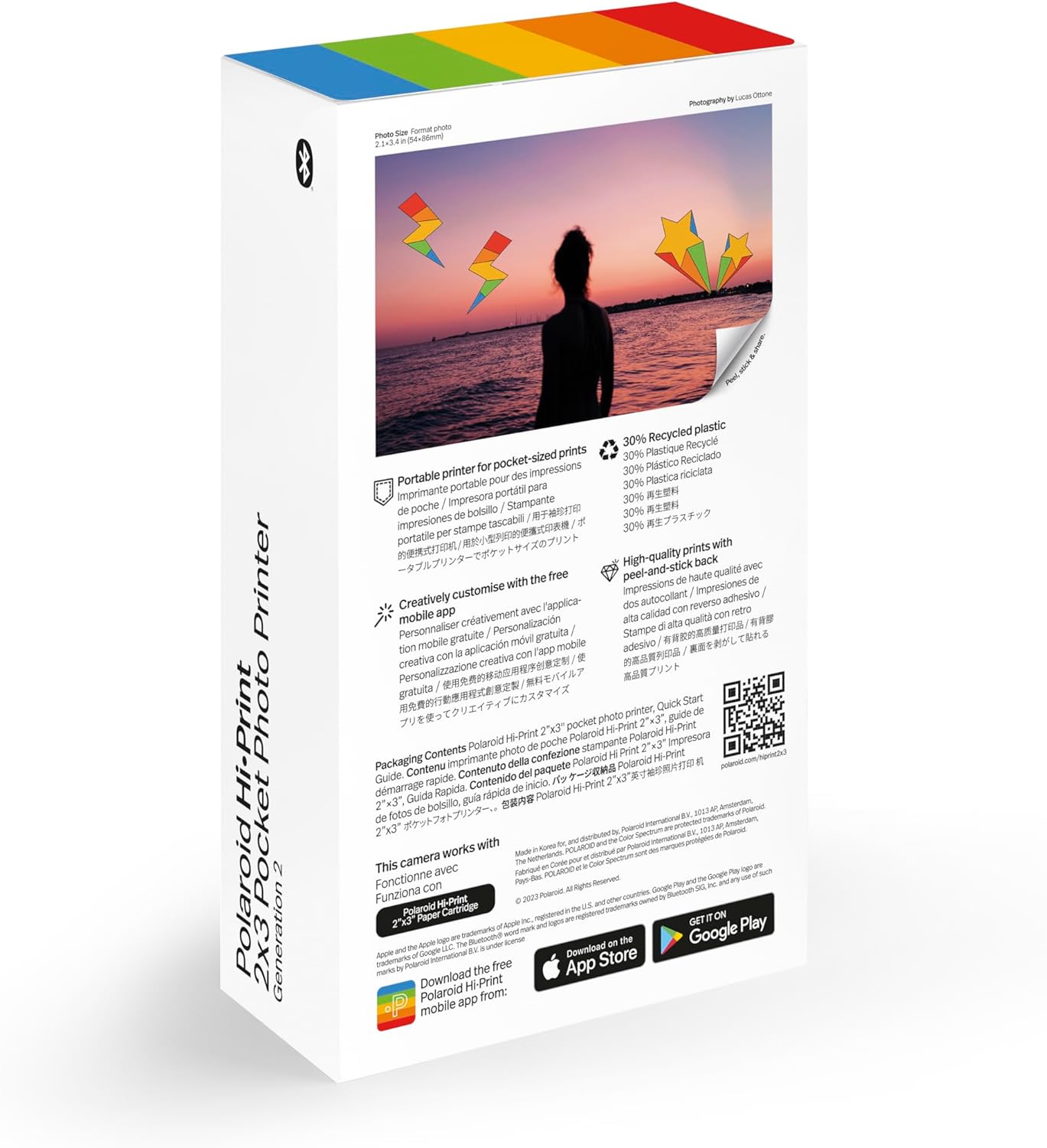 Polaroid - Hi-Print Gen 2 Printer - Black