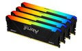Kingston FURY Beast RGB 32GB 3600MT/s DDR4 CL17 DIMM (Kit of 4) Computer Memory KF436C17BB2AK4/32 32GB Kit of 4 3600MT/s 8Gbit