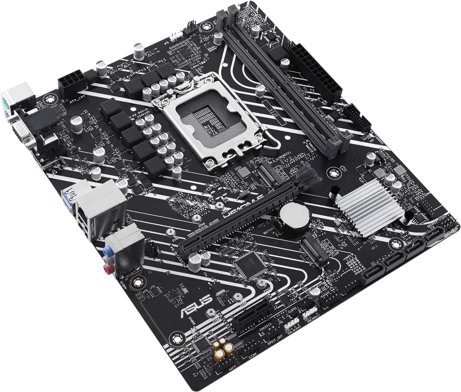 ASUS Prime H610M-E-CSM Mainboard Sockel Intel LGA 1700 (Intel H610, mATX, DDR4 Speicher, PCIe 4.0, 2X M.2, COM Header, RGB Header