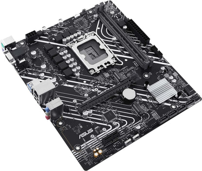 ASUS Prime H610M-E-CSM Mainboard Sockel Intel LGA 1700 (Intel H610, mATX, DDR4 Speicher, PCIe 4.0, 2X M.2, COM Header, RGB Header