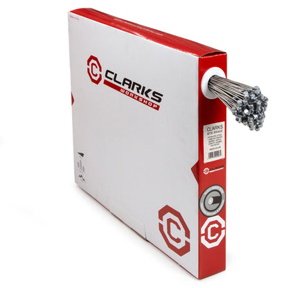 Clarks Mtb/Hybrid Die-Drawn S/S Inner Brake Wire W1.5 X L2000Mm Barrel Nipple Dispenser Box (100Pcs)