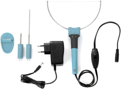 Velleman 3-in-1 Styroporschneider mit 3 austauschbaren Aufsätzen: Heißdraht, Heißmesser und Gravierstift, inklusive 5V-Stromadapter & Halterung, 8W, für kreative Projekte, Modellbau und Dekorationen