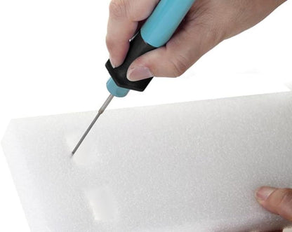 Velleman 3-in-1 Styroporschneider mit 3 austauschbaren Aufsätzen: Heißdraht, Heißmesser und Gravierstift, inklusive 5V-Stromadapter & Halterung, 8W, für kreative Projekte, Modellbau und Dekorationen
