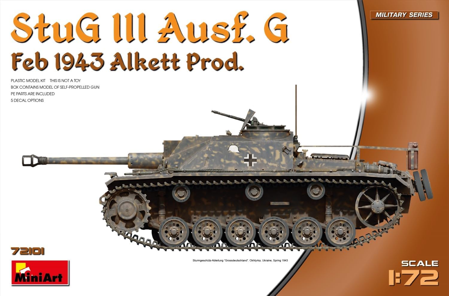 MiniArt - Modell Panzer Stug III Ausf.g Feb 1943 Alkett Prod 72101|1/72 Modellbau Panzer Promo