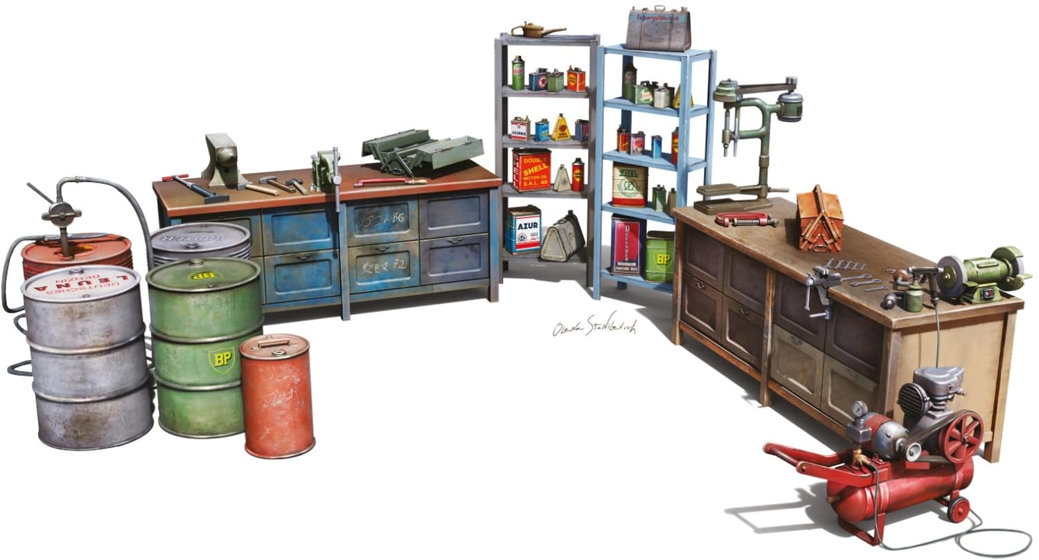 Miniart MIN49011 Scale Model, Molded Color