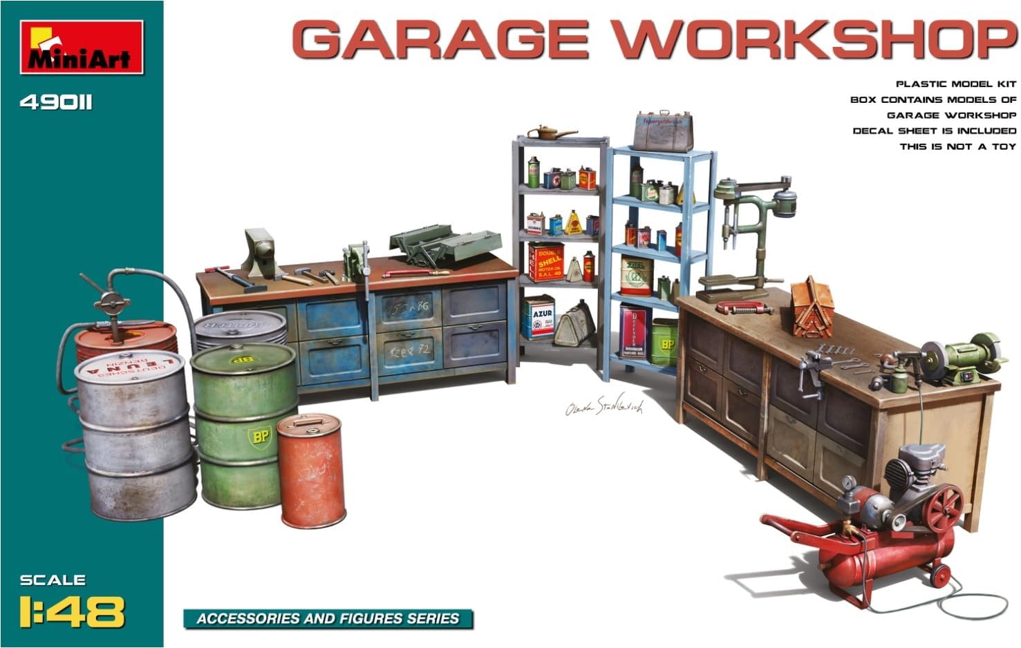 Miniart MIN49011 Scale Model, Molded Color
