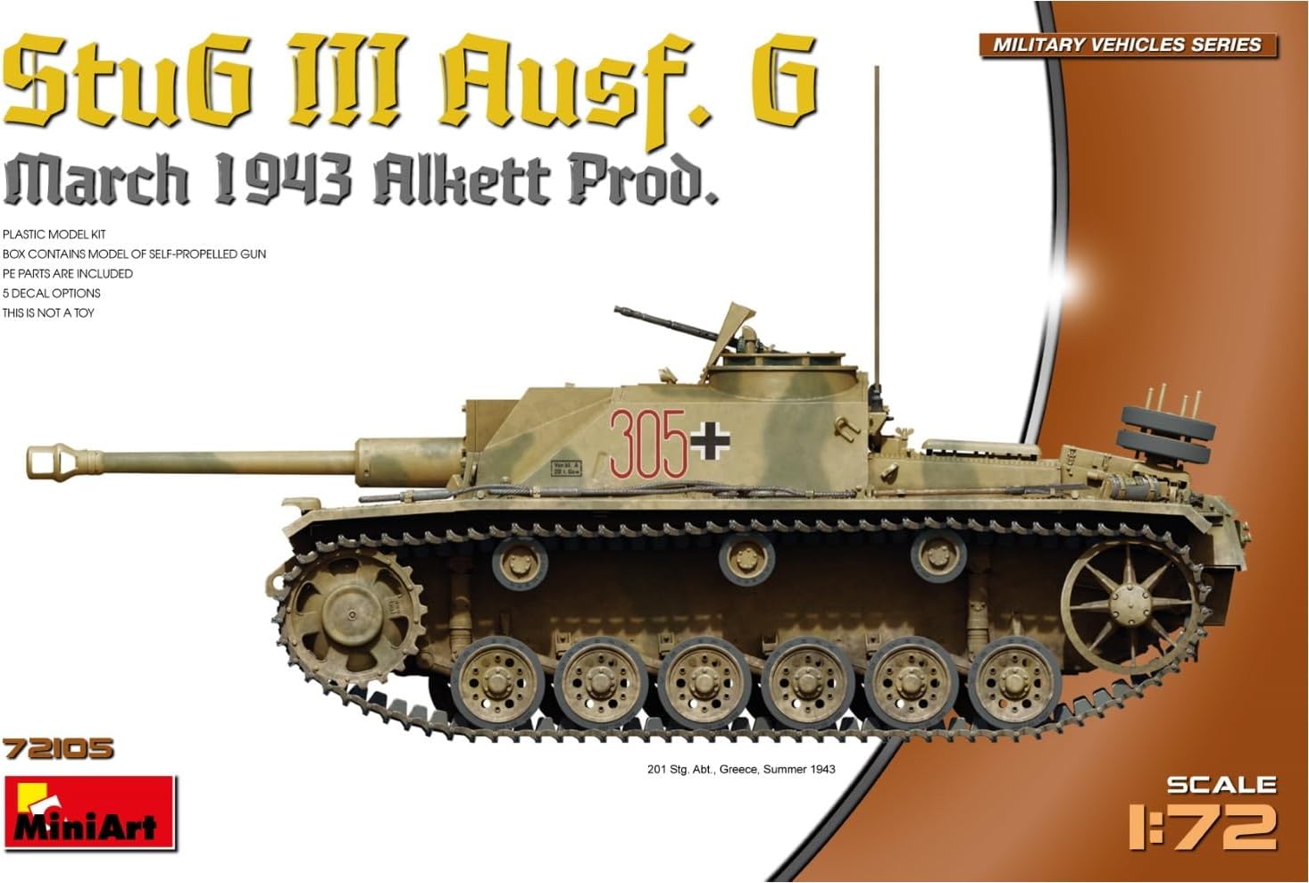 Miniart MIN72105 Scale Model, Molded Color