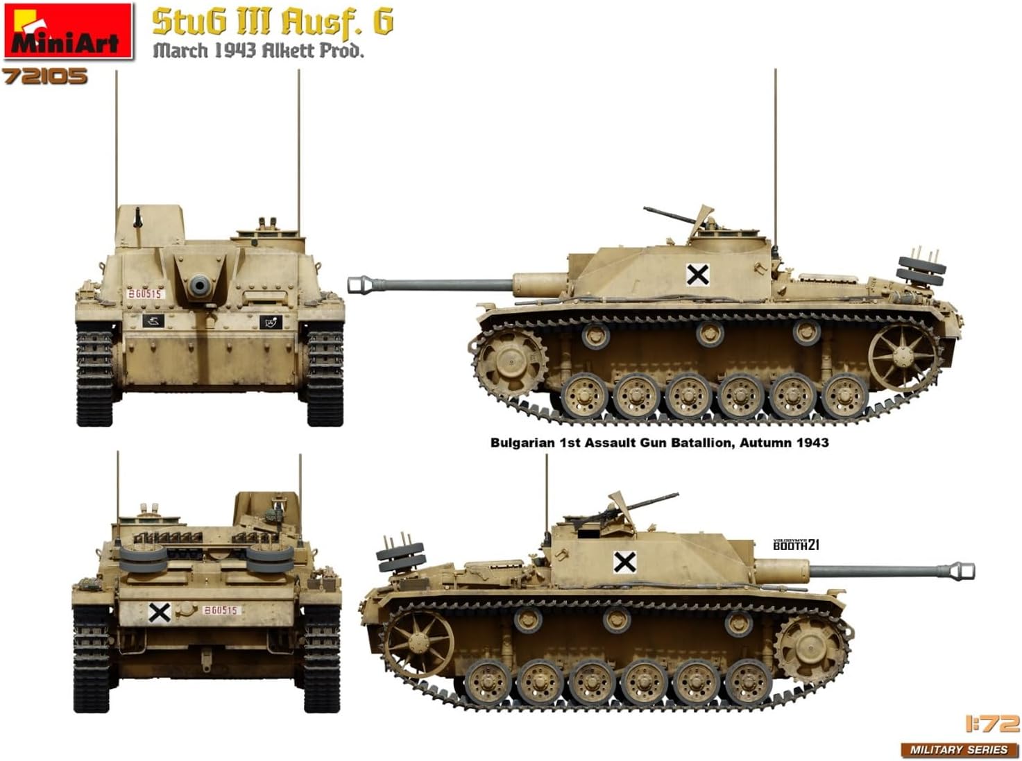 Miniart MIN72105 Scale Model, Molded Color
