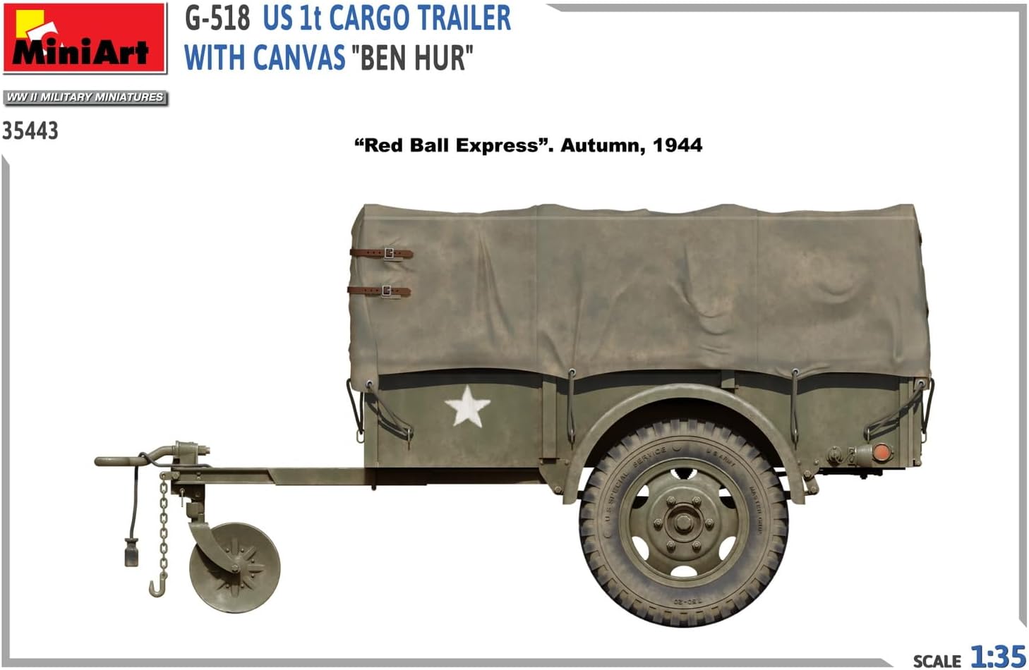 Miniart MIN35443 Scale Model, Molded Color