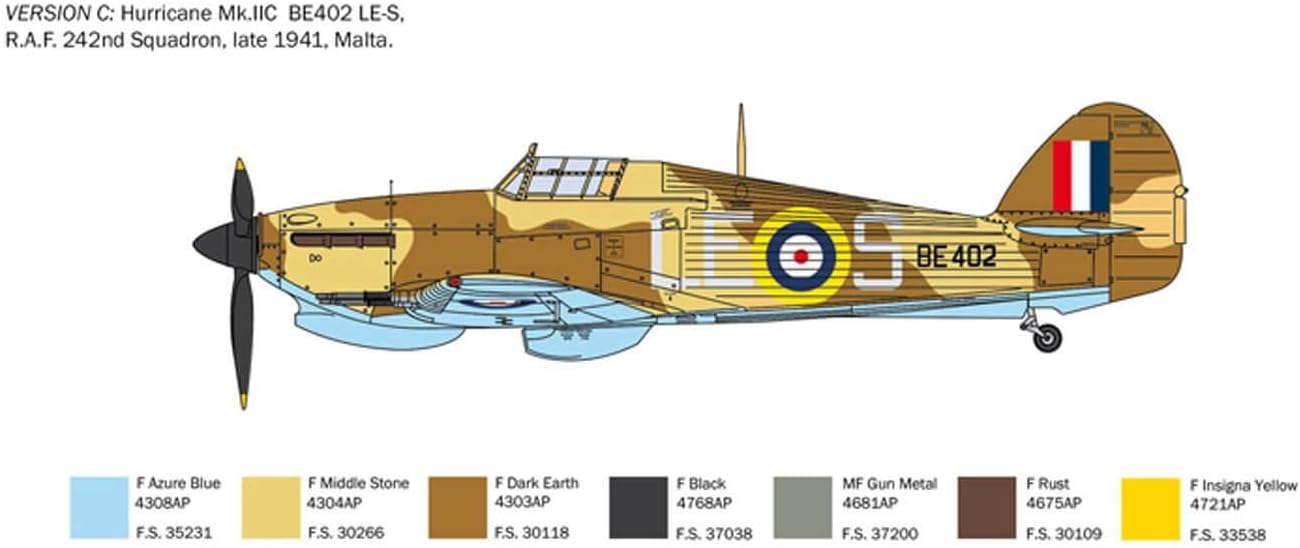 Italeri Hurricane Mk.IIC Aircraft Model Kit