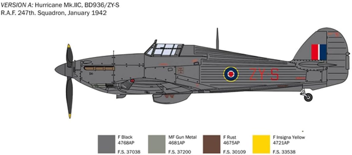 Italeri Hurricane Mk.IIC Aircraft Model Kit