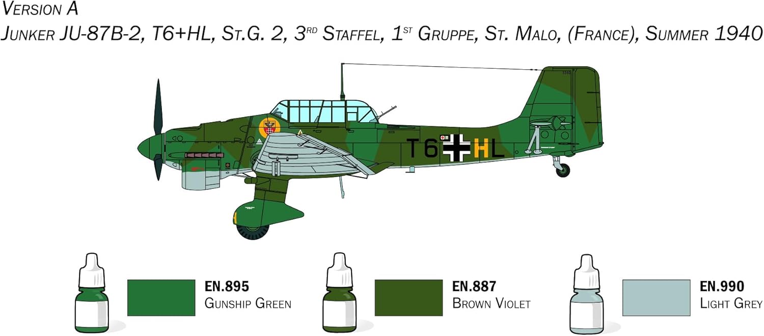 ITALERI - 1/72 JUNKER JU-87B STUKA