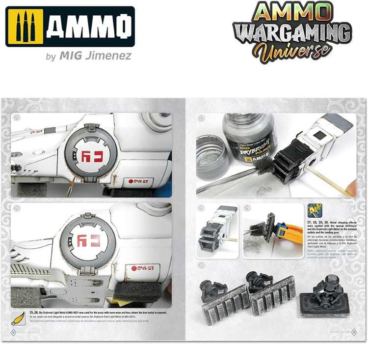 Ammo Mig Jimenez - Book Ammo Wargaming #08 Aircarft En Spaceship Weathering Eng.