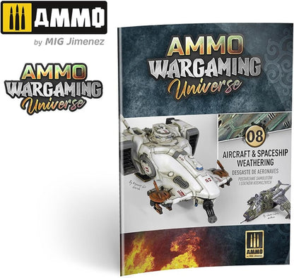 Ammo Mig Jimenez - Book Ammo Wargaming #08 Aircarft En Spaceship Weathering Eng.