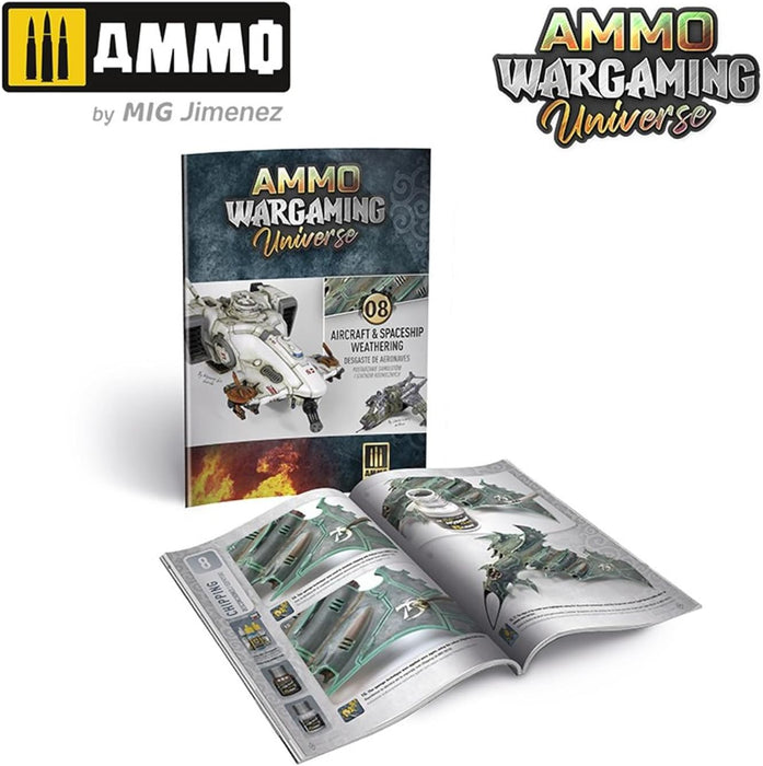 Ammo Mig Jimenez - Book Ammo Wargaming #08 Aircarft En Spaceship Weathering Eng.
