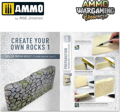 Mig Jimenez Ammo BOOK AMMO WARGAMING #11 CREATE YOUR OWN ROCKS ENG.