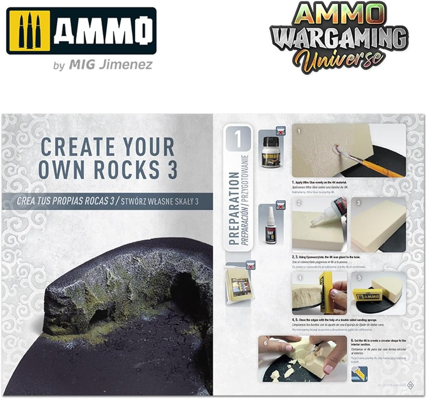 Mig Jimenez Ammo BOOK AMMO WARGAMING #11 CREATE YOUR OWN ROCKS ENG.