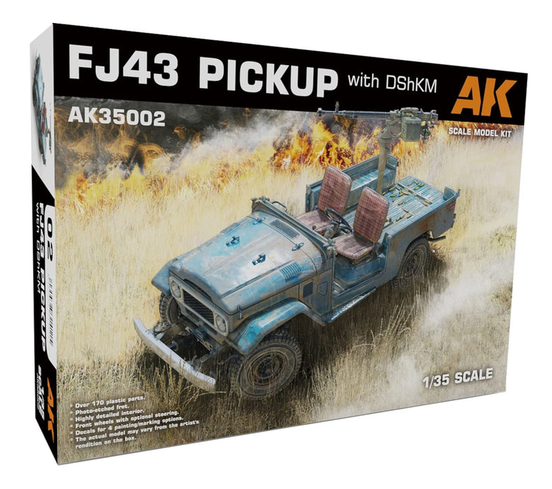 Ak interactive 35002 FJ43 Pickup w/DShKM 1:35 Plastic Model Kit