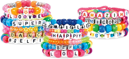 CRA-Z-ART 17883 Shimmer n Sparkle ABC Fashion Personalised Friendship Bracelets with Over 700 Beads, Standard