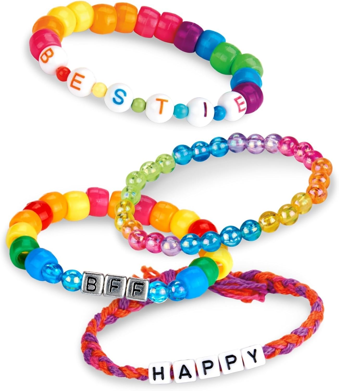 CRA-Z-ART 17883 Shimmer n Sparkle ABC Fashion Personalised Friendship Bracelets with Over 700 Beads, Standard
