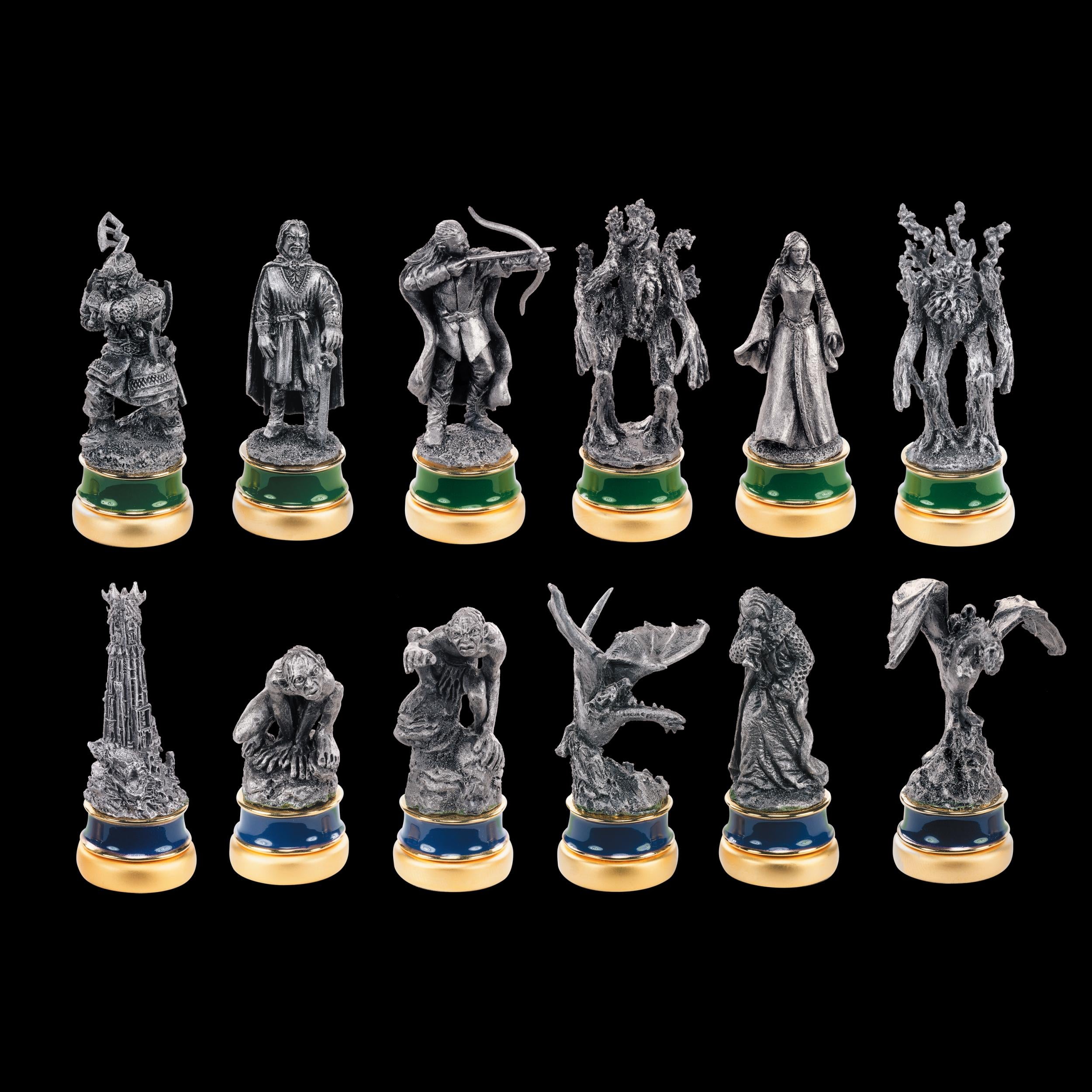 Last level- Lord of The Rings Two Towers Chess Pieces (6+6) King Ajedrez, sólido, Multicolor, Talla única (NOB2172