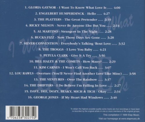 v/a - I Want to Know What Love is