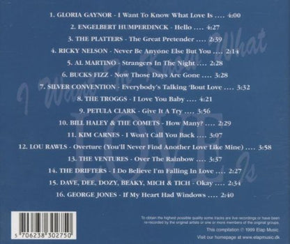 v/a - I Want to Know What Love is